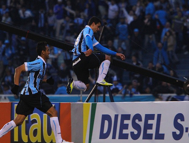 André Lima comemora o gol do Grêmio (Foto: Lucas Uebel/Divulgação, Grêmio)