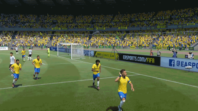Comemoração tradicional está em Fifa 17 (Foto: Reprodução/Murilo Molina)