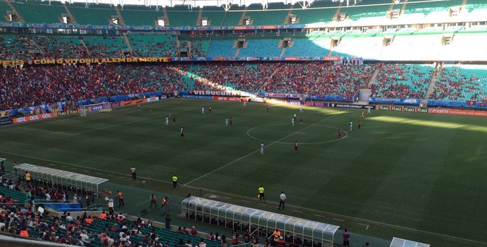Vitória x Atlético-MG na Arena Fonte Nova (Foto: Tamires Fukutani) Vitória x Atlético-MG na Arena Fonte Nova (Foto: Tamires Fukutani)