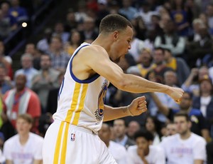 Stephen Curry Warriors x Thunder NBA (Foto: Getty)