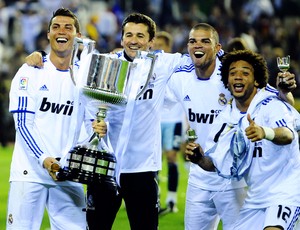 cristiano ronaldo taça real madrid campeão copa do rei (Foto: AFP)