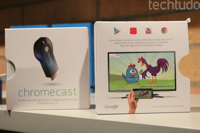 Chromecast chega ao Brasil tendo Galinha Pintadinha (Foto: TechTudo/Fabricio Vitorino)