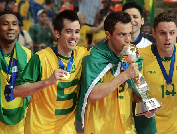 falcao brasil campeao Brasil Espanha Mundial de Futsal (Foto: AFP)