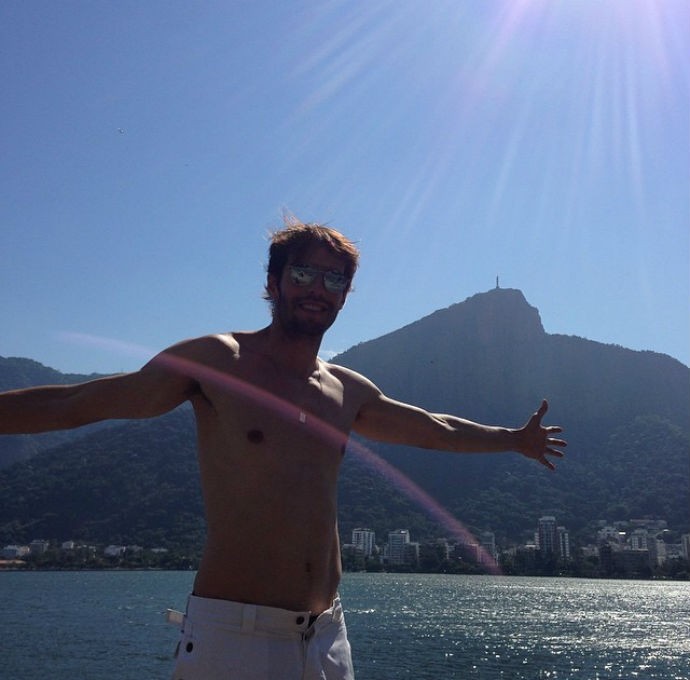 Kaká curte dia de sol no Rio de Janeiro (Foto: Reprodução/Instagram)