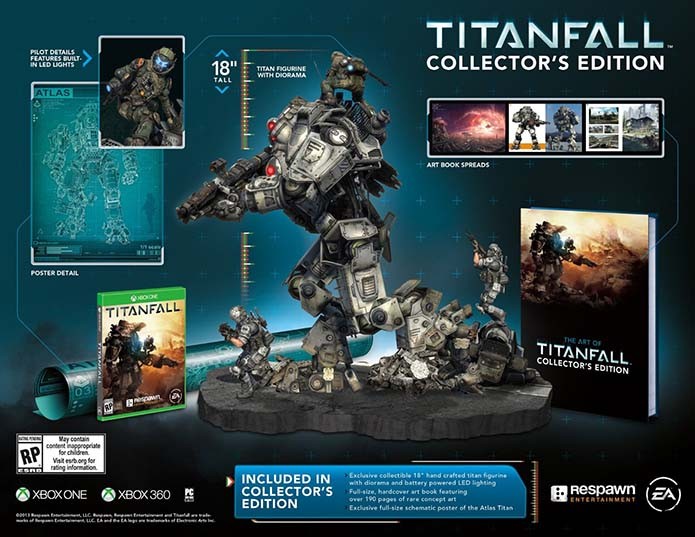 Titã de 45cm é destaque da edição do exclusivo para Xbox (Foto: Divulgação/Respawn Entertainment)