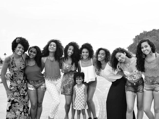 Mulheres se uniram para valorizar o cabelo natural dos negros em Santos (Foto: Nayla Souza Ribeiro/Arquivo Pessoal)