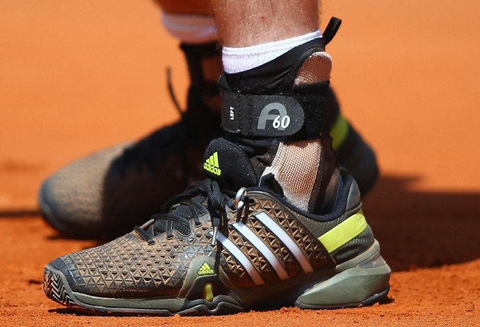 Foto revela estratégia de Andy Murray para garantir segurança de sua aliança durante as partidas (Foto: Getty Images)