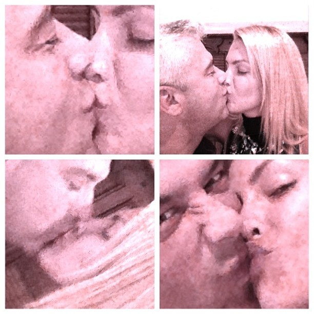 Ana Hickmann beijando o marido (Foto: Reprodução/ Instagram)