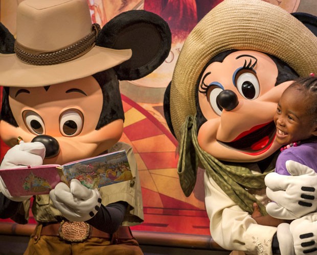 Você também encontra o Mickey e a Minnie, além de outros personagens Disney, no Animal Kingdom (Foto: Divulgação/Walt Disney World)