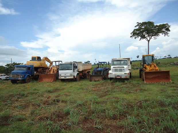 Garimpo foi encontrado por meio de denúncia encaminhada à delagacia (Foto: Assessoria/PRF-MT)