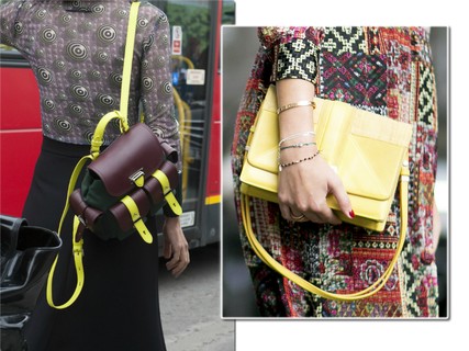 A melhor forma de evitar erros é escolher apenas um item da cor amarela para se destacar. Pode ser a bolsa, o sapato, o óculos escuro. 