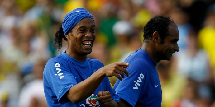 Ronaldinho e Emerson Copa de 2006 (Foto: Getty Images)
