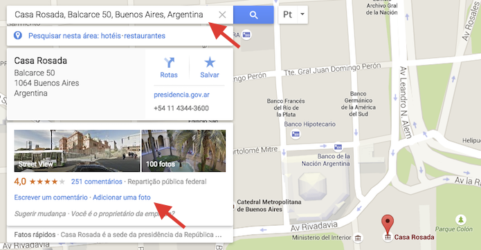 Acessando a ferramenta de upload de imagens do Google Maps pelo computador (Foto: Reprodução/Marvin Costa)