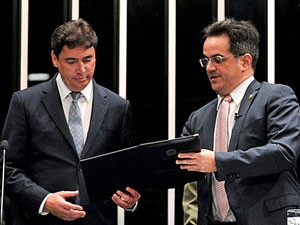Wilder Pedro de Morais (DEM-GO) toma posse no Senado (Foto: Geraldo Magela/Agência Senado)