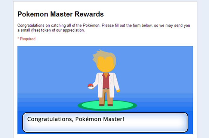 Google dará recompensas para Mestres Pokémon (Foto: Reprodução/Android Police)