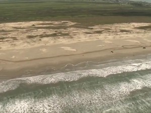 Praia do Cassino foi escolhida para sediar a missão (Foto: Reprodução/RBS TV) Praia do Cassino foi escolhida para sediar a missão (Foto: Reprodução/RBS TV)