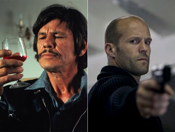 Charles Bronson e Jason Statham interpretaram o mesmo personagem nos cinemas (Foto: Divulgação / Reprodução)