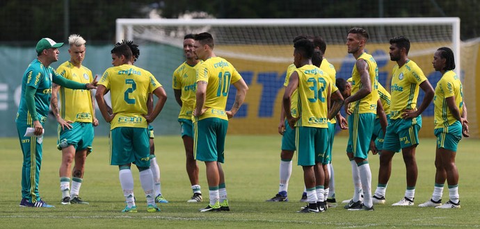 Treino Palmeiras Eduardo Baptista (Foto: César Greco / Ag. Palmeiras / Divulgação)