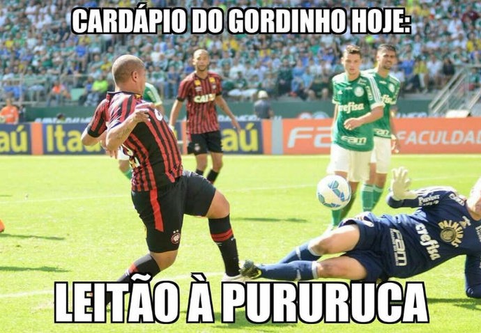 Walter Atlético-PR meme piada zoação Palmeiras (Foto: Reprodução/ Internet)