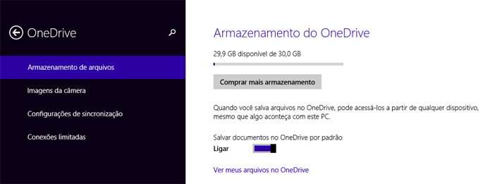 Microsoft dobra armazenamento do OneDrive (foto: Reprodução/OneDrive)