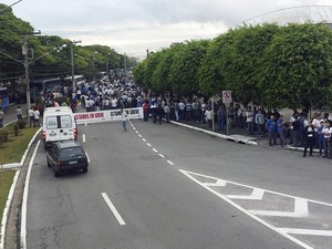 Greve na Embraer em São José dos Campos (Foto: Antônio Ferreira de Barros/ Sindicato dos Metalúrgicos)