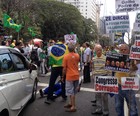 Manifestantes fecham a Av. Paulista (Gabriela Gonçalves/G1)