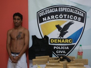 Membro de organização criminosa de Brasília é preso em Palmas (Foto: Divulgação/SSP TO)