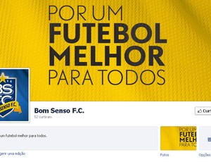 Página Facebook Bom Senso FC (Foto: Reprodução Facebook)