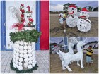 'Natal Luz' usa decoração reciclada em Normandia, interior de Roraima