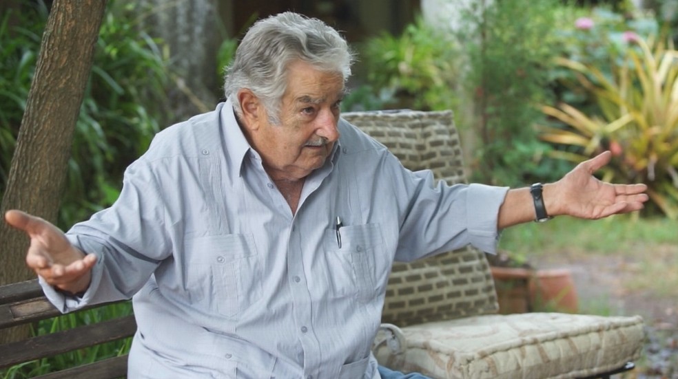 Mujica em entrevista exclusiva para Pedro Bial (Foto: TV Globo)