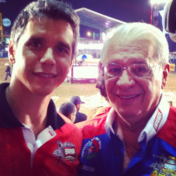 Márcio Garcia e o pai (Foto: Instagram / Reprodução)