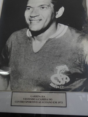 Garrincha, no CSA (Foto: Arquivo/ Museu dos Esportes)