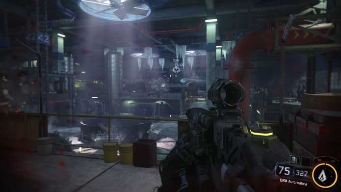 Call of Duty: Black Ops 3: visual da campanha apresenta menos detalhes (Foto: Reprodução/Murilo Molina)