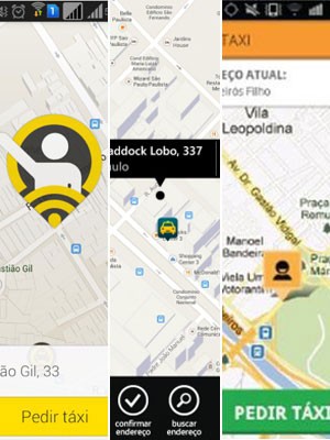 Cresce o uso de aplicativos para chamar táxi no país  (Foto: Montagem/Divulgação)