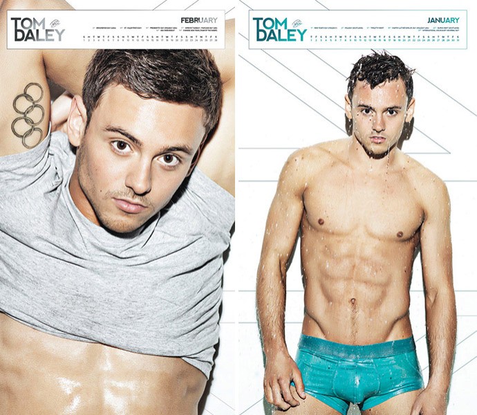 Medalhista em Londres, Tom Daley lança seu calendário sensual de 2015