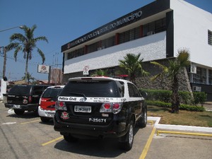 Caso foi registrado na delegacia sede de Praia Grande, SP (Foto: João Paulo de Castro / G1)