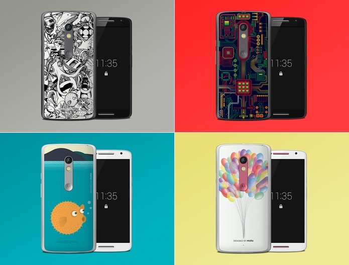 Estampas estarão numa edição especial do Moto X Play (Foto: Divulgação/Motorola)