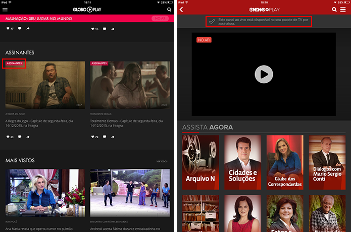 Globo Play E Globosat Play Apps Permitem Assistir Tv Online Dicas E