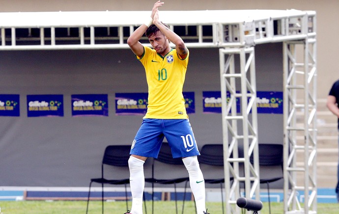 Neymar comemora gol amistoso Brasil x Panamá (Foto: Wander Roberto / VIPCOMM)