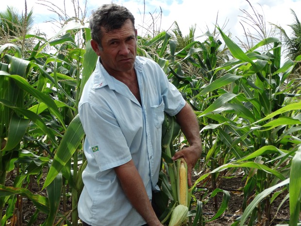 Severino Manoel de Melo, agricultor (Foto: Paula Cavalcante/ G1)