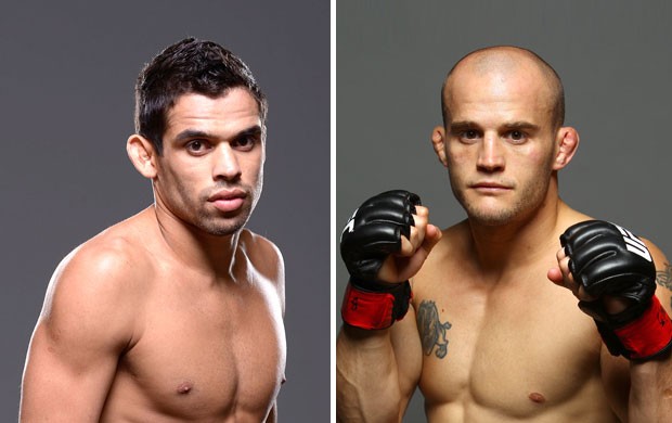 Montagem Renan Barão e Mitch Gagnon (Foto: Editoria de Arte)