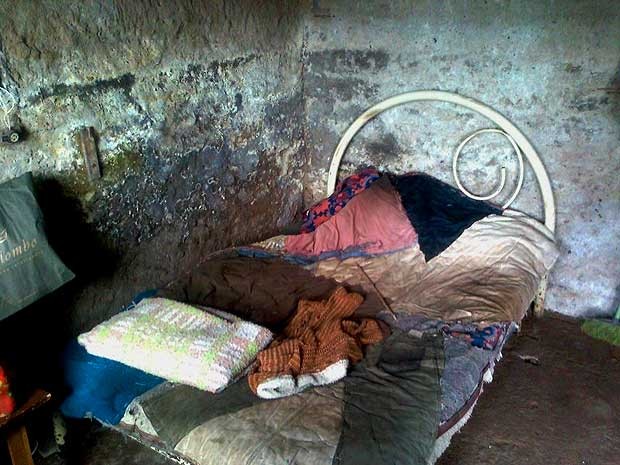 Local onde senhora de 59 anos era mantida em cárcere privado em São Leopoldo, RS (Foto: Divulgação/Polícia Civil)