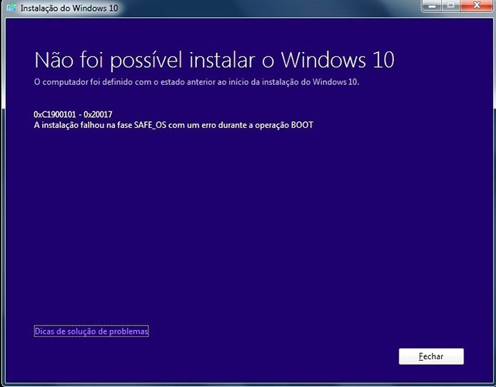 Erros de instalação impedem atualização do Windows 10 (Foto: Divulgação/Microsoft)