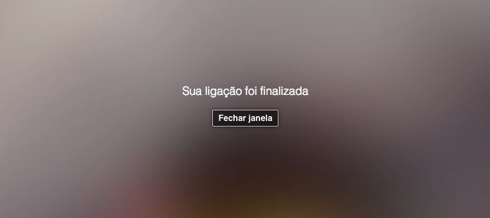 Fechando janela de chamada (Foto: Reprodução/Helito Bijora)