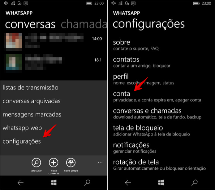 Acesse as configurações do WhatsApp (Foto: Reprodução/Helito Bijora) (Foto: Acesse as configurações do WhatsApp (Foto: Reprodução/Helito Bijora) ) Acesse as configurações do WhatsApp (Foto: Reprodução/Helito Bijora) (Foto: Acesse as configurações do WhatsApp (Foto: Reprodução/Helito Bijora) )