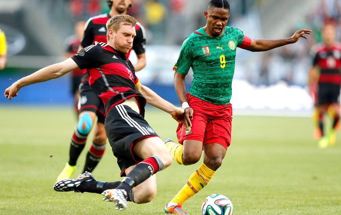 Samuel Eto'o jogo amistoso Alemanha e Camarões (Foto: AP)