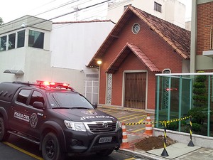 Presbitério da Igreja Cristã Maranata foi interditado judicialmente, diz polícia (Foto: Leandro Nossa / G1 ES)
