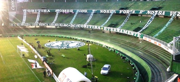estádio Couto Pereira final da Copa do Brasil green hell tecnológico (Foto: Diego Ribeiro / Globoesporte.com)