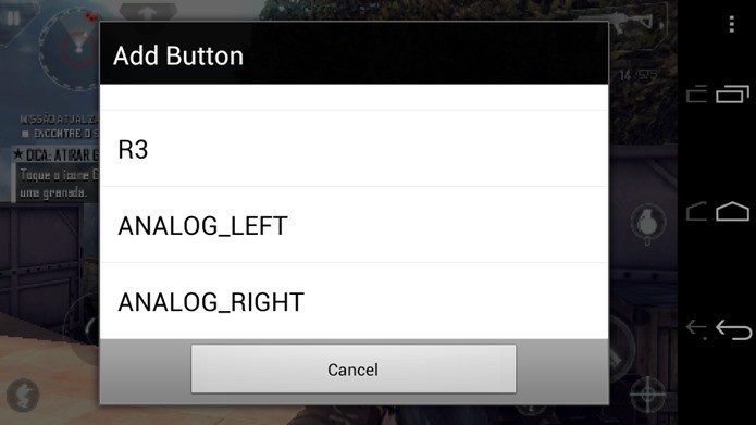 Toque em Add button e vá adicionando os botões que você achar necessário (Foto: Reprodução / Dario Coutinho).