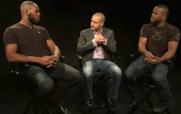 Discussão entre Jon Jones e Rashad Evans (Foto: Reprodução)